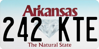 AR license plate 242KTE
