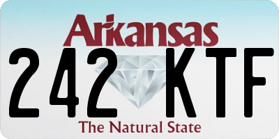 AR license plate 242KTF