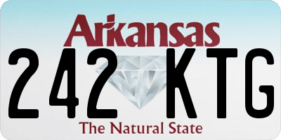 AR license plate 242KTG