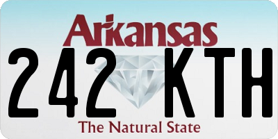 AR license plate 242KTH