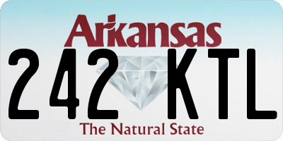 AR license plate 242KTL