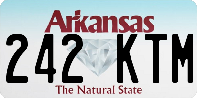 AR license plate 242KTM