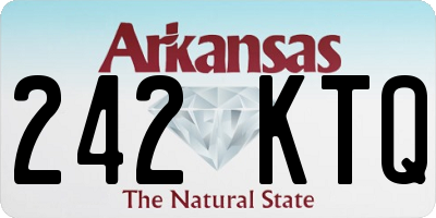 AR license plate 242KTQ
