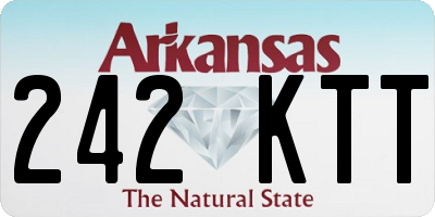 AR license plate 242KTT