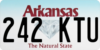 AR license plate 242KTU
