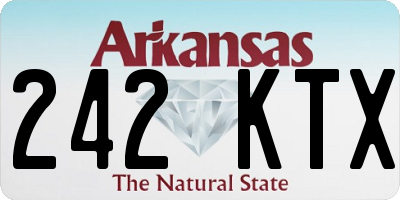 AR license plate 242KTX