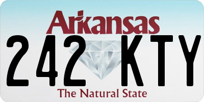 AR license plate 242KTY