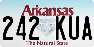 AR license plate 242KUA