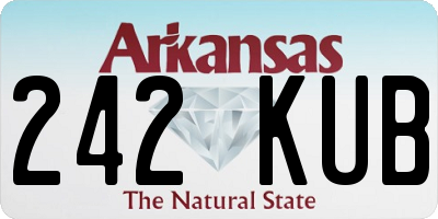AR license plate 242KUB