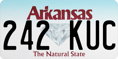 AR license plate 242KUC