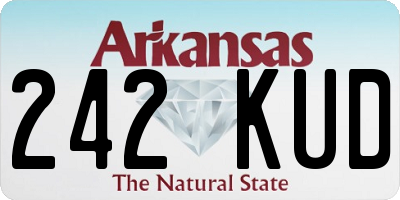 AR license plate 242KUD