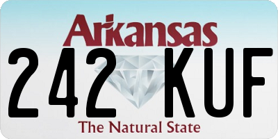 AR license plate 242KUF
