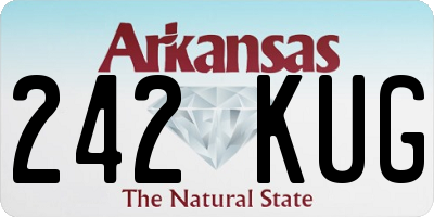 AR license plate 242KUG