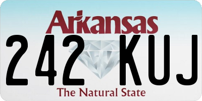 AR license plate 242KUJ