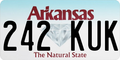 AR license plate 242KUK