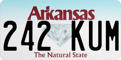 AR license plate 242KUM