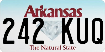 AR license plate 242KUQ