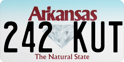 AR license plate 242KUT