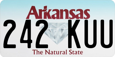 AR license plate 242KUU