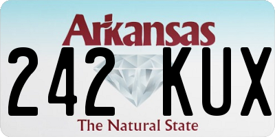 AR license plate 242KUX