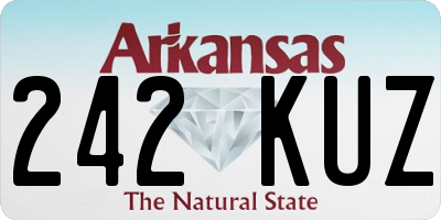 AR license plate 242KUZ