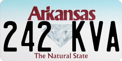 AR license plate 242KVA