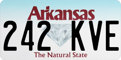 AR license plate 242KVE