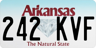 AR license plate 242KVF