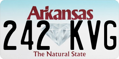 AR license plate 242KVG
