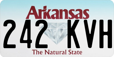 AR license plate 242KVH