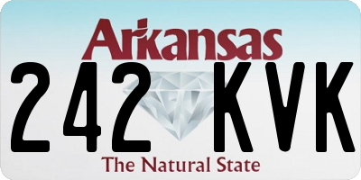 AR license plate 242KVK