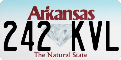 AR license plate 242KVL