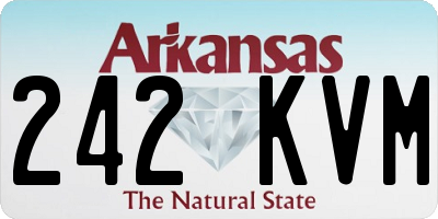 AR license plate 242KVM
