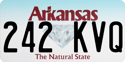 AR license plate 242KVQ