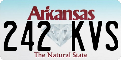 AR license plate 242KVS