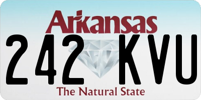 AR license plate 242KVU