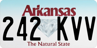 AR license plate 242KVV