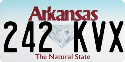 AR license plate 242KVX