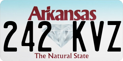 AR license plate 242KVZ