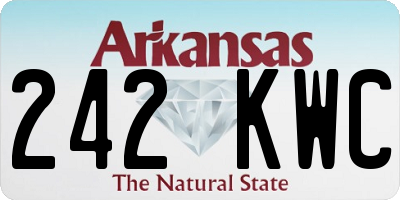 AR license plate 242KWC