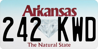 AR license plate 242KWD