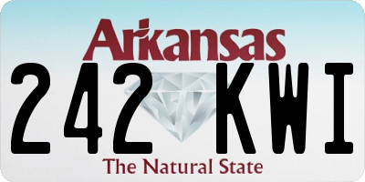 AR license plate 242KWI