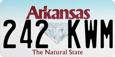 AR license plate 242KWM