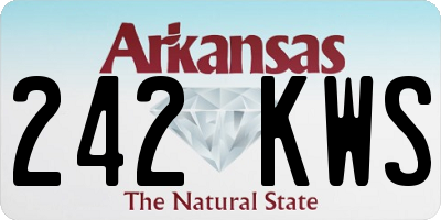 AR license plate 242KWS