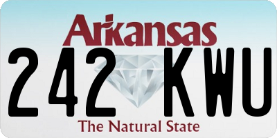 AR license plate 242KWU