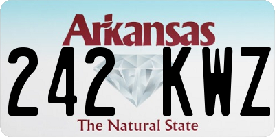 AR license plate 242KWZ