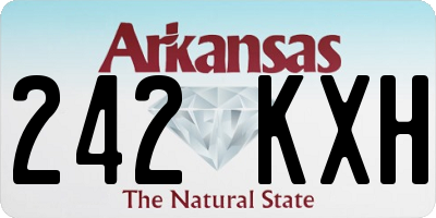 AR license plate 242KXH