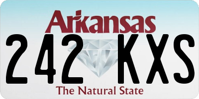 AR license plate 242KXS
