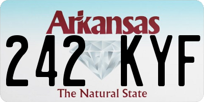 AR license plate 242KYF