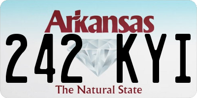 AR license plate 242KYI